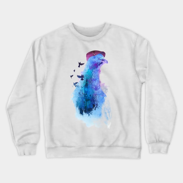 Pigeon Of London Crewneck Sweatshirt by astronaut